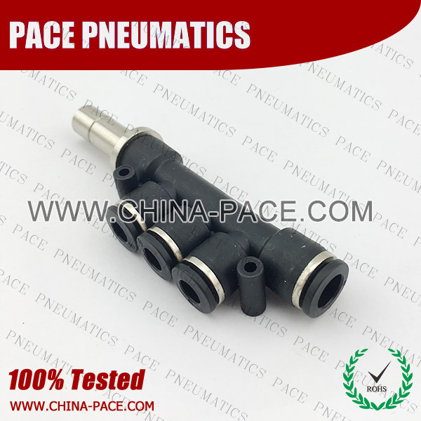 Reducer Triple Plug Inch Composite Push To Connect Fittings, Inch Pneumatic Fittings with NPT thread, Imperial Tube Air Fittings, Imperial Hose Push To Connect Fittings, NPT Pneumatic Fittings, Inch Brass Air Fittings, Inch Tube push in fittings, Inch Pneumatic connectors, Inch all metal push in fittings, Inch Air Flow Speed Control valve, NPT Hand Valve, Inch NPT pneumatic component